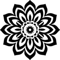 mandala - minimalistische en vlak logo - vector illustratie