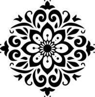 mandala - minimalistische en vlak logo - vector illustratie