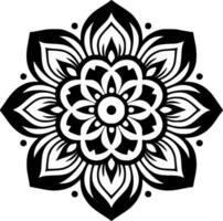 mandala - minimalistische en vlak logo - vector illustratie