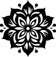 mandala, minimalistische en gemakkelijk silhouet - vector illustratie