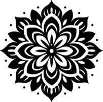 mandala, minimalistische en gemakkelijk silhouet - vector illustratie