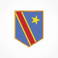 republiek congo vlag vector ontwerp