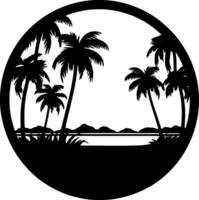 zomer - minimalistische en vlak logo - vector illustratie