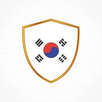 Zuid-Korea vlag vector ontwerp