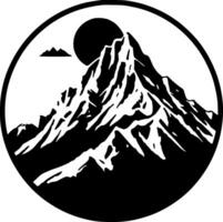 bergen - minimalistische en vlak logo - vector illustratie