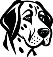 dalmatiër, minimalistische en gemakkelijk silhouet - vector illustratie