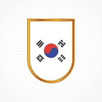 Zuid-Korea vlag vector ontwerp