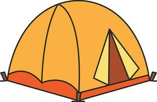 camping tent icoon. vlak illustratie van camping tent vector icoon voor web ontwerp