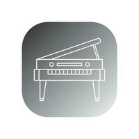 piano icoon vector sjabloon