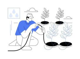 dip irrigatie systeem geïsoleerd tekenfilm vector illustraties.