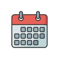 kalender icoon vector ontwerp sjabloon gemakkelijk en schoon