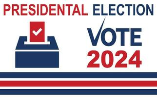 2024 presidentieel verkiezing dag in Verenigde Staten van Amerika, november 5, kaart ontwerp. stemmen voor uw toekomst. vector