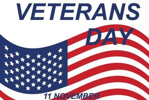 ons veteranen dag achtergrond. gelukkig veteranen dag. Amerikaans vlaggen. ons vlag. november 11 poster, banier, groet kaart, folder, sjabloon vector