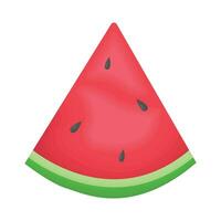 illustratie van watermeloen plak vector
