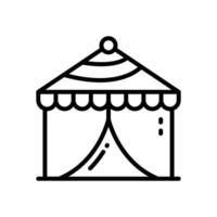 circus tent icoon. vector lijn icoon voor uw website, mobiel, presentatie, en logo ontwerp.