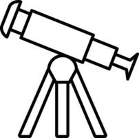 telescoop schets vector illustratie icoon