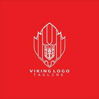 viking logo ontwerp vector sjabloon.