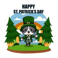 st Patrick dag illustratie vector