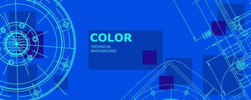 abstracte achtergrond concept mechanische engineering tekening. technisch behang vector