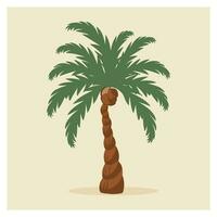 palm boom vector illustratie geïsoleerd Aan wit achtergrond