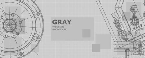 abstracte achtergrond concept mechanische engineering tekening. technisch behang vector