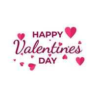 gelukkig valentijnsdag dag achtergrond met liefde hart illustratie ontwerp vector mooi zo voor groet kaart, Hoes ontwerp, poster, sociaal media post