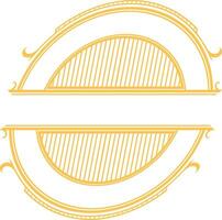 wijnoogst Koninklijk luxe Victoriaans sier- logo vector