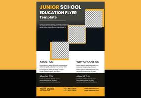 school- toelating folder sjabloon ontwerp vector