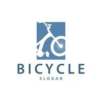 fiets logo ontwerp fiets sport club gemakkelijk wijnoogst zwart silhouet sjabloon illustratie vector