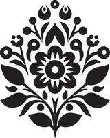 cultureel essence etnisch bloemen embleem icoon inheems draden decoratief etnisch bloemen logo vector