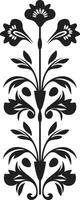 wijnoogst Liaan gravures lijn vector embleem harmonisch bloemblad accenten decoratief lijn logo