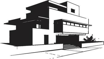 modern woning visie architectuur ontwerp vector icoon creatief huis concept huis idee vector logo