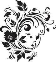 stralend handgemaakt wijnstokken iconisch logo symbool mystiek bloemen elegantie hand- weergegeven vector icoon