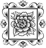 monochroom muze een vorstelijk floreren van zwart bloemen inspiratie. maanlicht luchtspiegeling etherisch schoonheid vluchtig in een zwart bloemen droom. vector