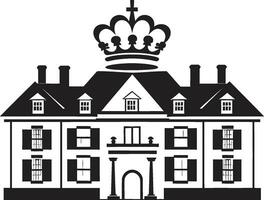 speels kasteel schetsen tekenfilm Koninklijk huis in vector icoon charmant Koninklijk herenhuis tekenfilm ontwerp voor vector logo