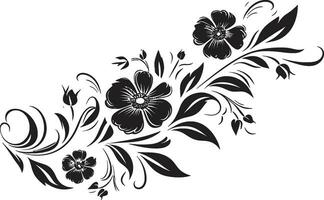noir gardenia schetsen hand- getrokken zwart bloemen vectoren inkt noir boeket monochroom bloemen logo icoon ontwerp