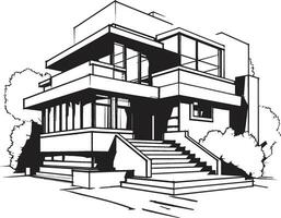 hemelwaarts verblijf Mark multi verdieping huis ontwerp in vector hoog stijgen leven icoon multi verdieping huis idee vector logo