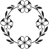 gemakkelijk bloemen essence hand- getrokken zwart embleem chique vector botanicals minimalistische logo icoon