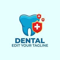 sterk tandheelkundig Gezondheid logo ontwerp vector