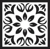 abstract bloemblad rooster zwart logo met bloemen meetkundig bloemblad regelingen bloemen vector icoon