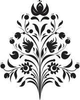 noir bloemblad wervelwind handgemaakt logo icoon elegant bloemen etsen zwart vector ontwerp element