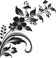 minimalistische grens ontwerp zwart vector logo icoon subtiel hoek ornamenten zwart vector logo