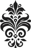 tribal versieringen decoratief etnisch bloemen logo etnisch elegantie bloemen vector embleem ontwerp