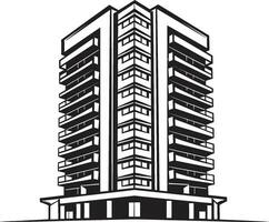 stad uitzicht skylines Matrix meerdere verdiepingen stedelijk vector embleem horizon wonder symfonie veelbloemig gebouw in vector logo