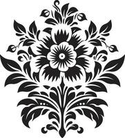 tribal bloeien etnisch bloemen logo icoon ontwerp ambachtelijk draden etnisch bloemen vector embleem