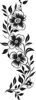 monochroom bloemblad studies bloemen logo vectoren inktachtig bloesem eigenzinnigheid hand- getrokken bloemen vector logos