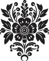 folkloristisch essence etnisch bloemen icoon ontwerp inheems elegantie etnisch bloemen logo icoon vector