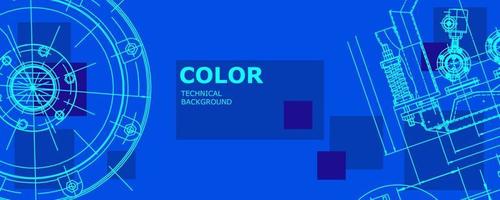 abstracte achtergrond concept mechanische engineering tekening. technisch behang vector