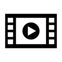 Speel video film strip vector icoon. voor uw web plaats ontwerp, logo, app, ui. vector illustratie