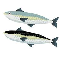 vector illustratie van 2 vissen